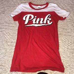 short sleeve pink shirt
